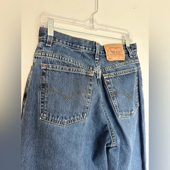 Levis Vintage‎ 90s Paper Tag Jeans Tapered Leg Relaxed Fit Size 12 Runs Small - Picture 10 of 13